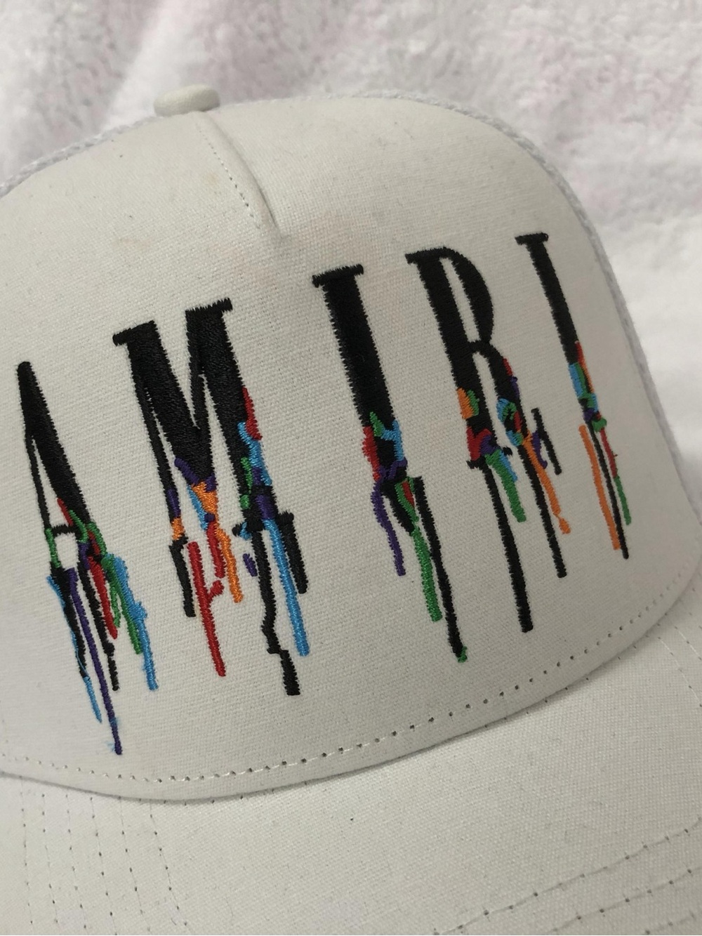 AMIRI Classic Embroidered Label baseball cap Trucker Hat - Picture 3 of 13